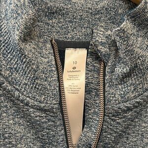 Lululemon Heathered Blue 1/2 Zip sweater